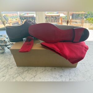 Christian Louboutin Men's Greggo Cap Toe Brown Oxford